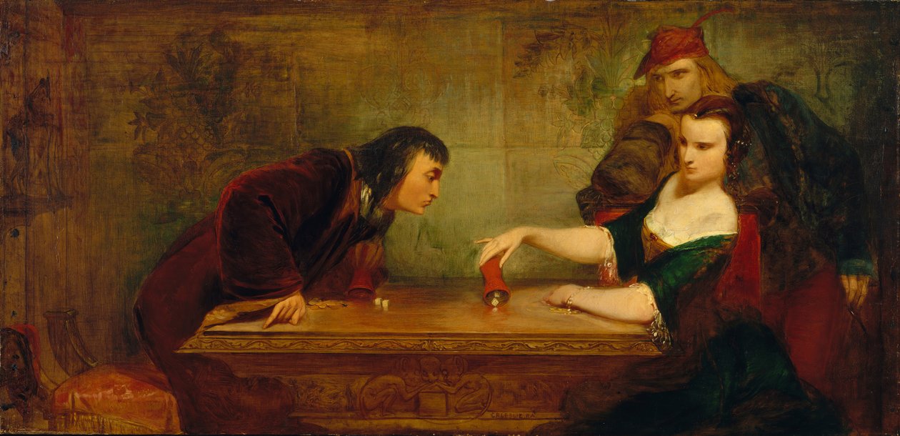 Det sista kastet, ca. 1840. av Charles Robert Leslie