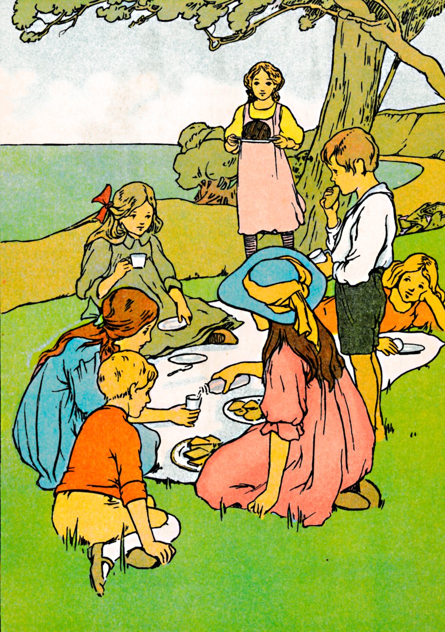 En julmiddag i Nya Zeeland, 1912 av Charles Robinson