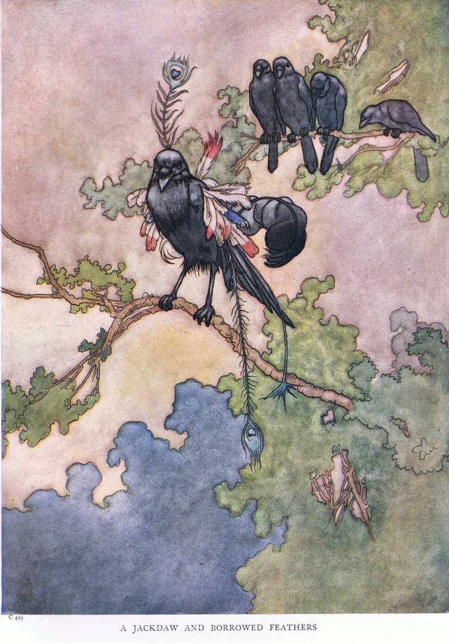 En kaja och lånade fjädrar, 1930-tal av Charles Robinson