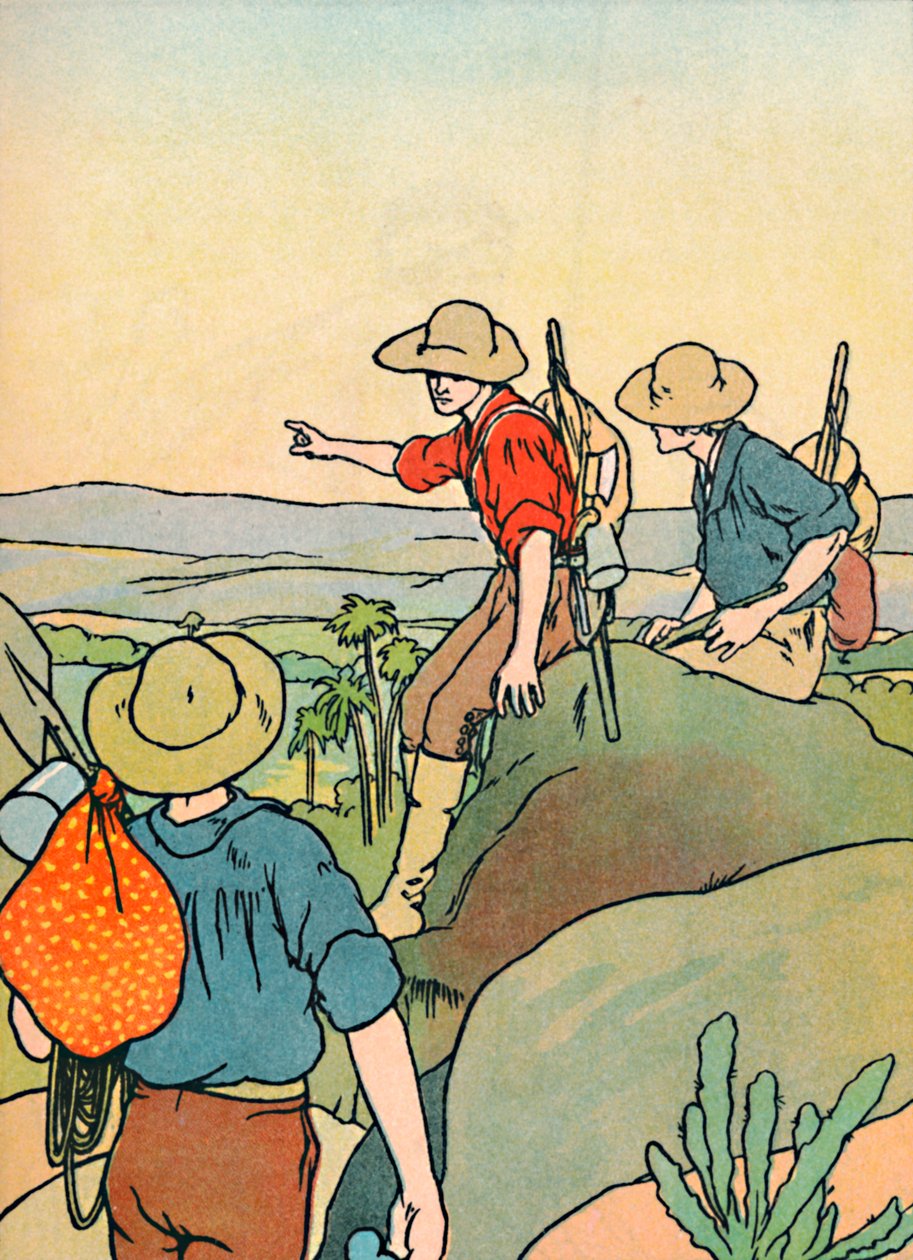 Tidiga nybyggare i Australien, 1912 av Charles Robinson