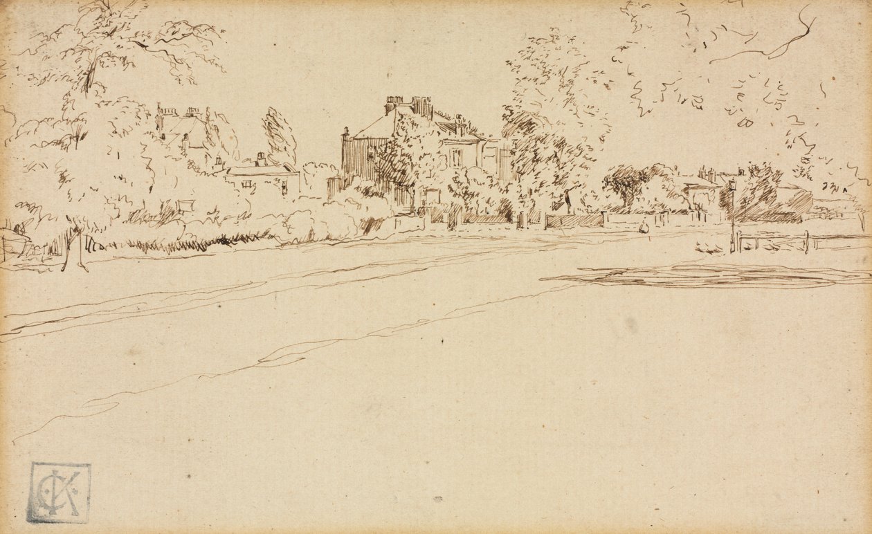 Hus i Hammersmith. av Charles Samuel Keene
