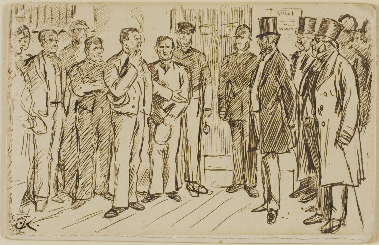 Identifiering av fånge av Charles Samuel Keene