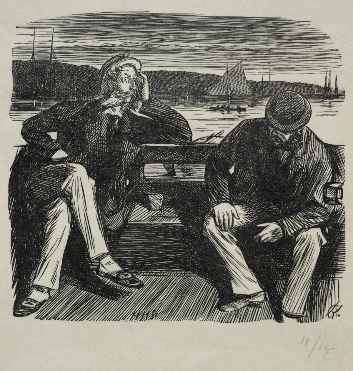 Lady Nelly - flirten av Charles Samuel Keene