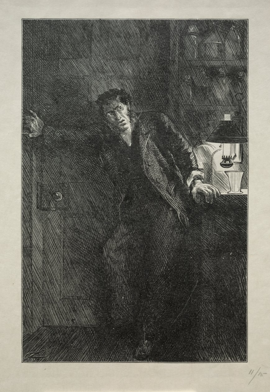 Kappan med pälsfodret av Charles Samuel Keene