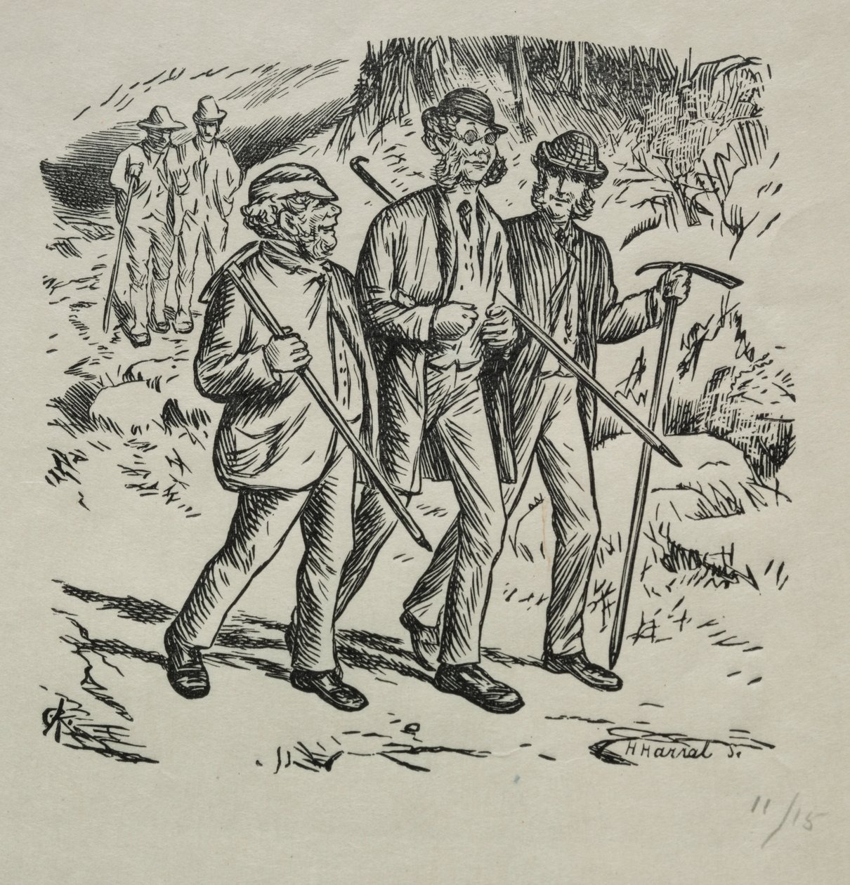 De tre namnen, 1869. av Charles Samuel Keene
