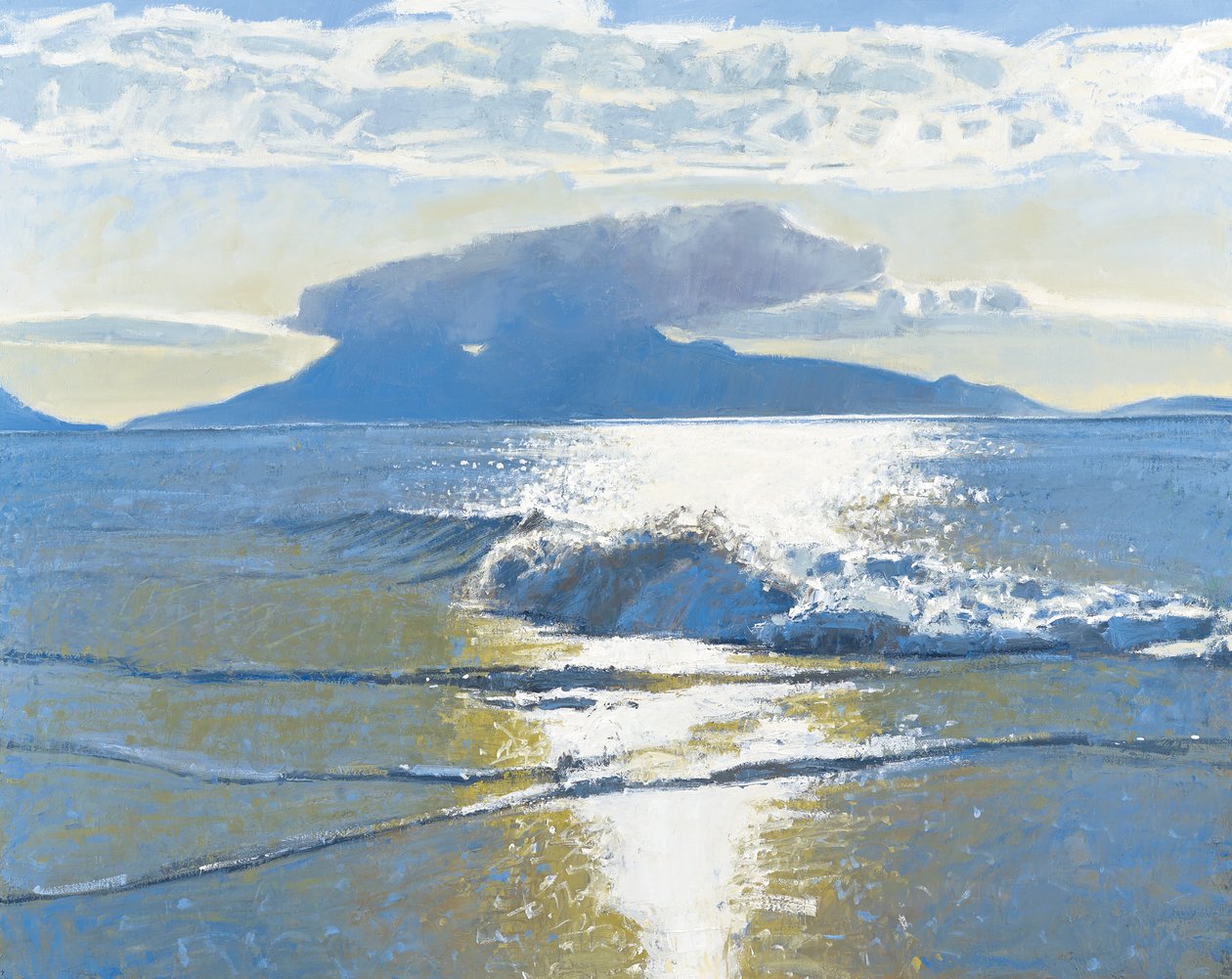 Evening Sea, 2014 (olja på duk) av Charles Simpson