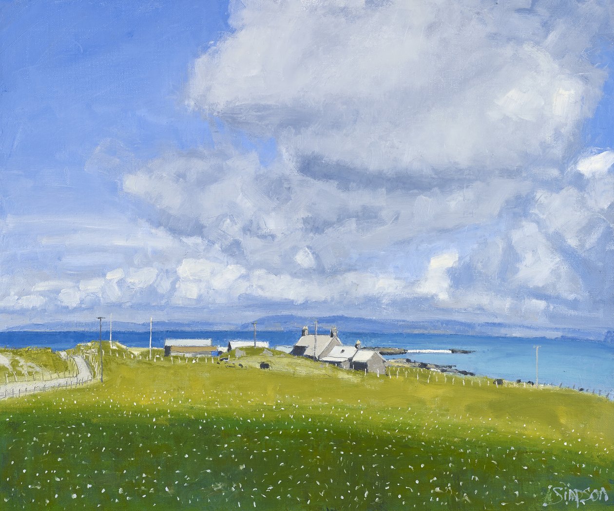 Iona Farm, 2013 (olja på duk) av Charles Simpson