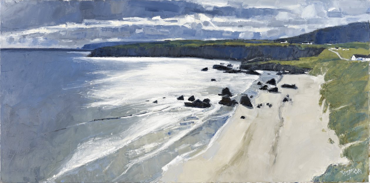Sango Bay, 2011 (olja på duk) av Charles Simpson