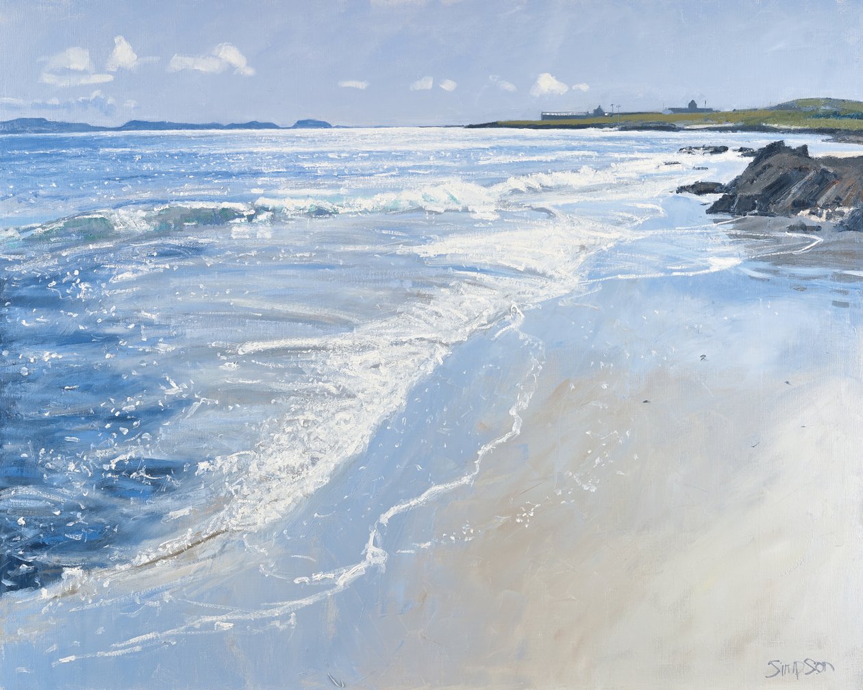 South, Iona Abbey, 2013 (olja på duk) av Charles Simpson