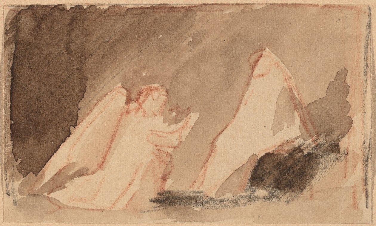 Studera för en panel av Charles Sprague Pearce