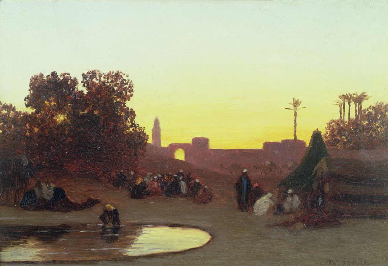 Husvagnen i vila av Charles Theodore  Frere