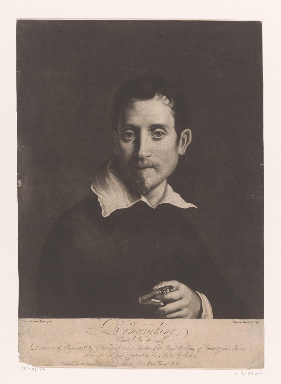 Porträtt av Domenichino Domenichino (titel på objekt) av Charles Townley
