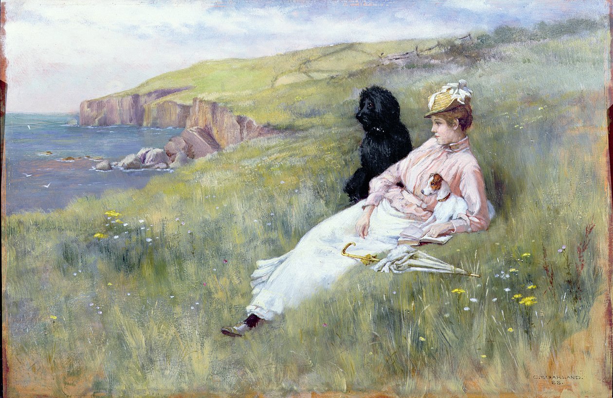 Sea Dreams, 1888 (panel) av Charles Trevor Garland