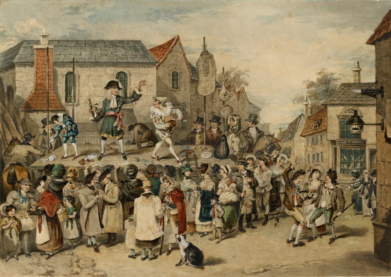 En mässa i Woodstock, 1838 av Charles Turner