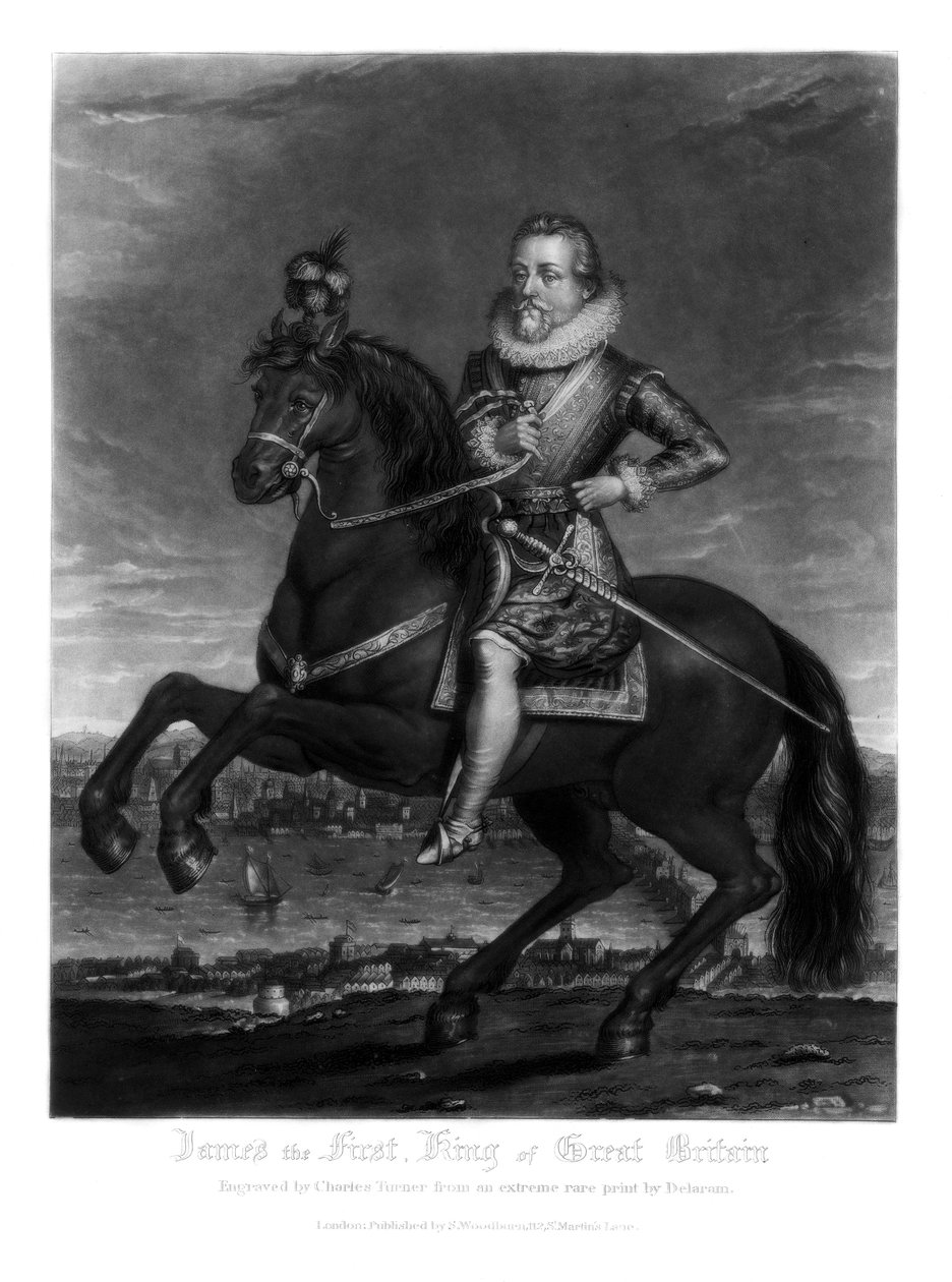 James I, kung av Storbritannien, 1816. av Charles Turner