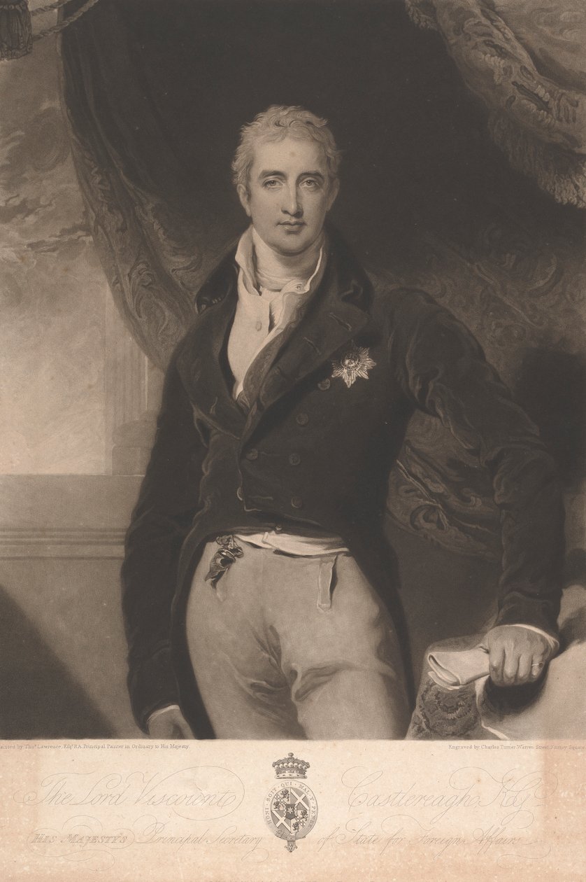 Lord Viscount Castlereagh av Charles Turner