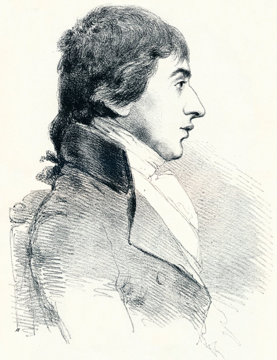 Porträtt av JMW Turner, c1827 1904 av Charles Turner