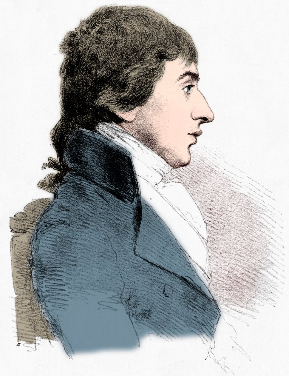 Porträtt av JMW Turner, c1827 1904 av Charles Turner