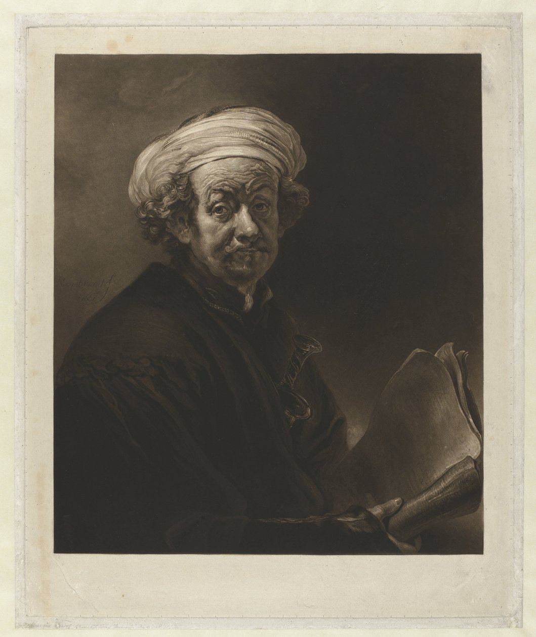 Rembrandt som Paul av Charles Turner