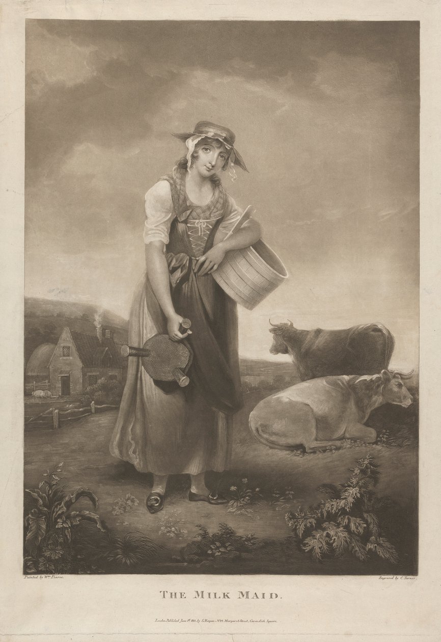 The Milk Maid av Charles Turner