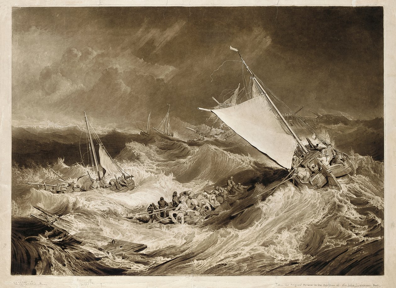 Skeppsvraket, 1807 av Charles Turner