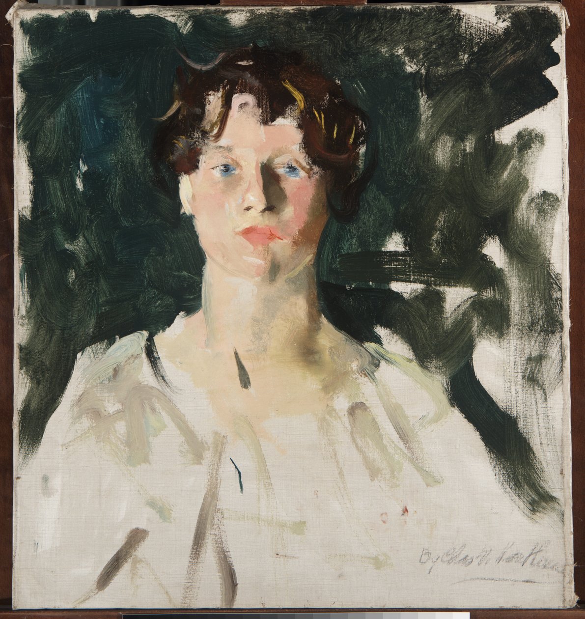 Porträtt av en kvinna av Charles Webster Hawthorne