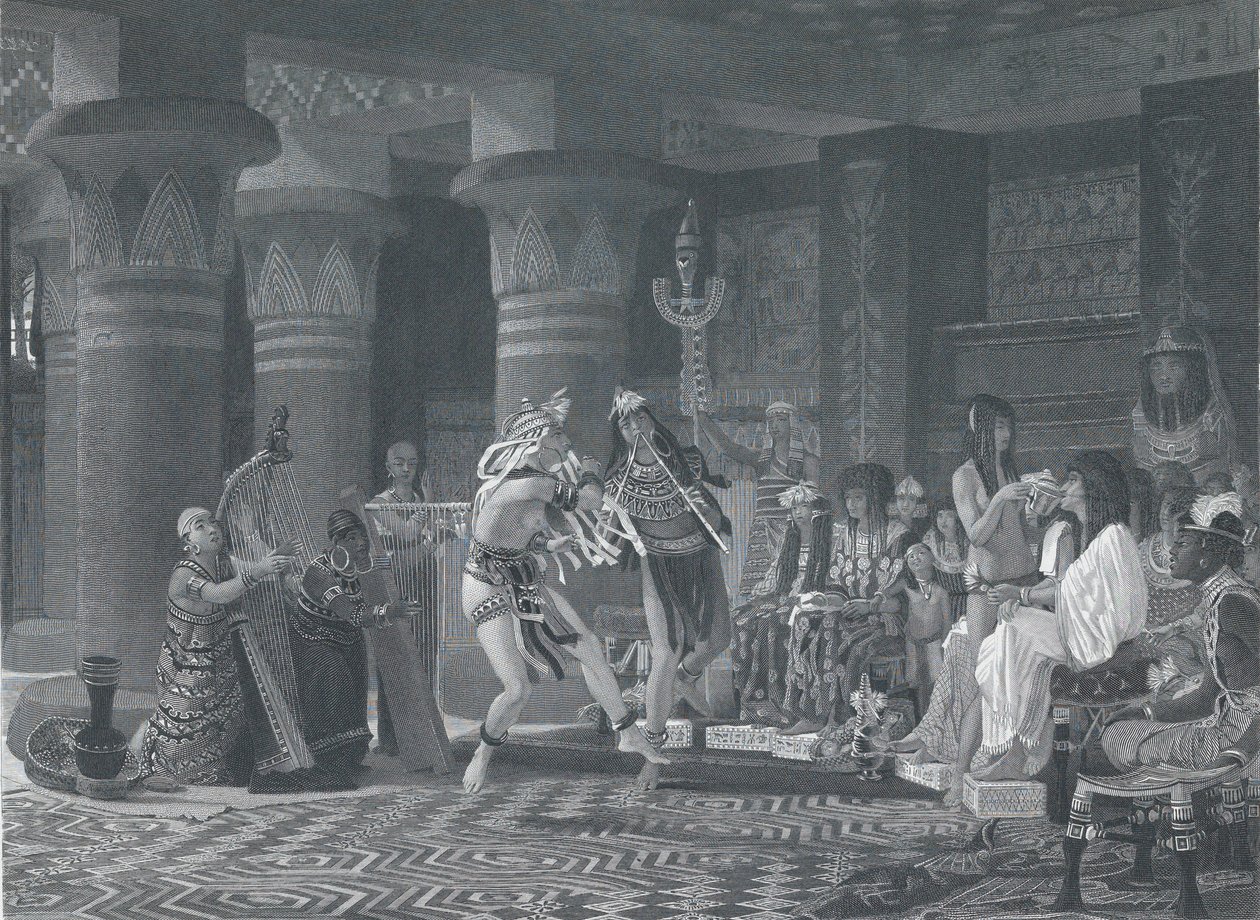 Tidfördriv i det antika Egypten, 1876. av Charles William Sharpe