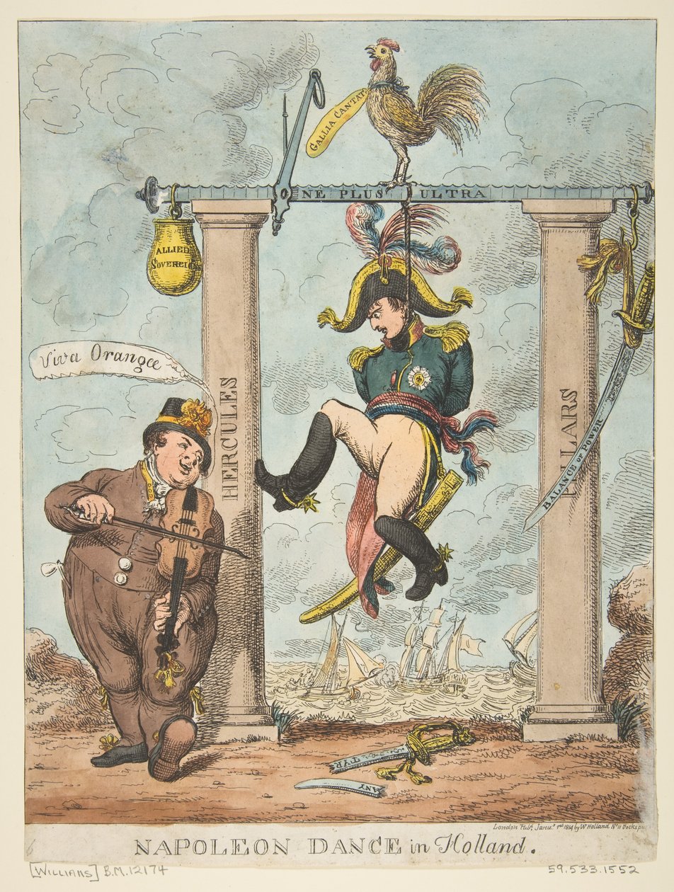 Napoleonsdans i Holland, 1 januari 1814 av Charles Williams