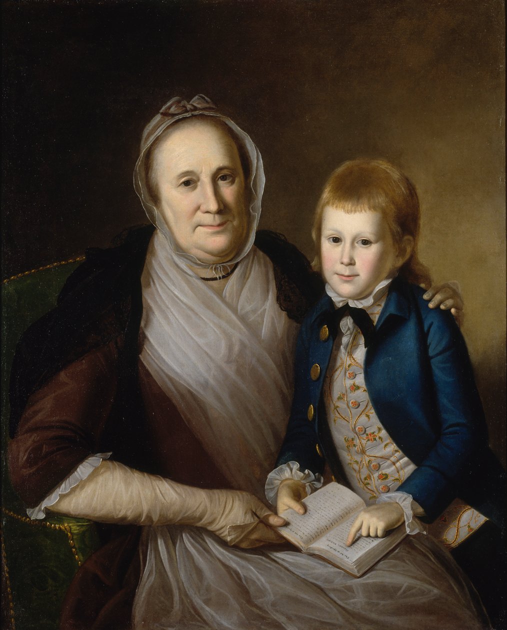 Mrs. James Smith och sonson, 1776. av Charles Willson Peale