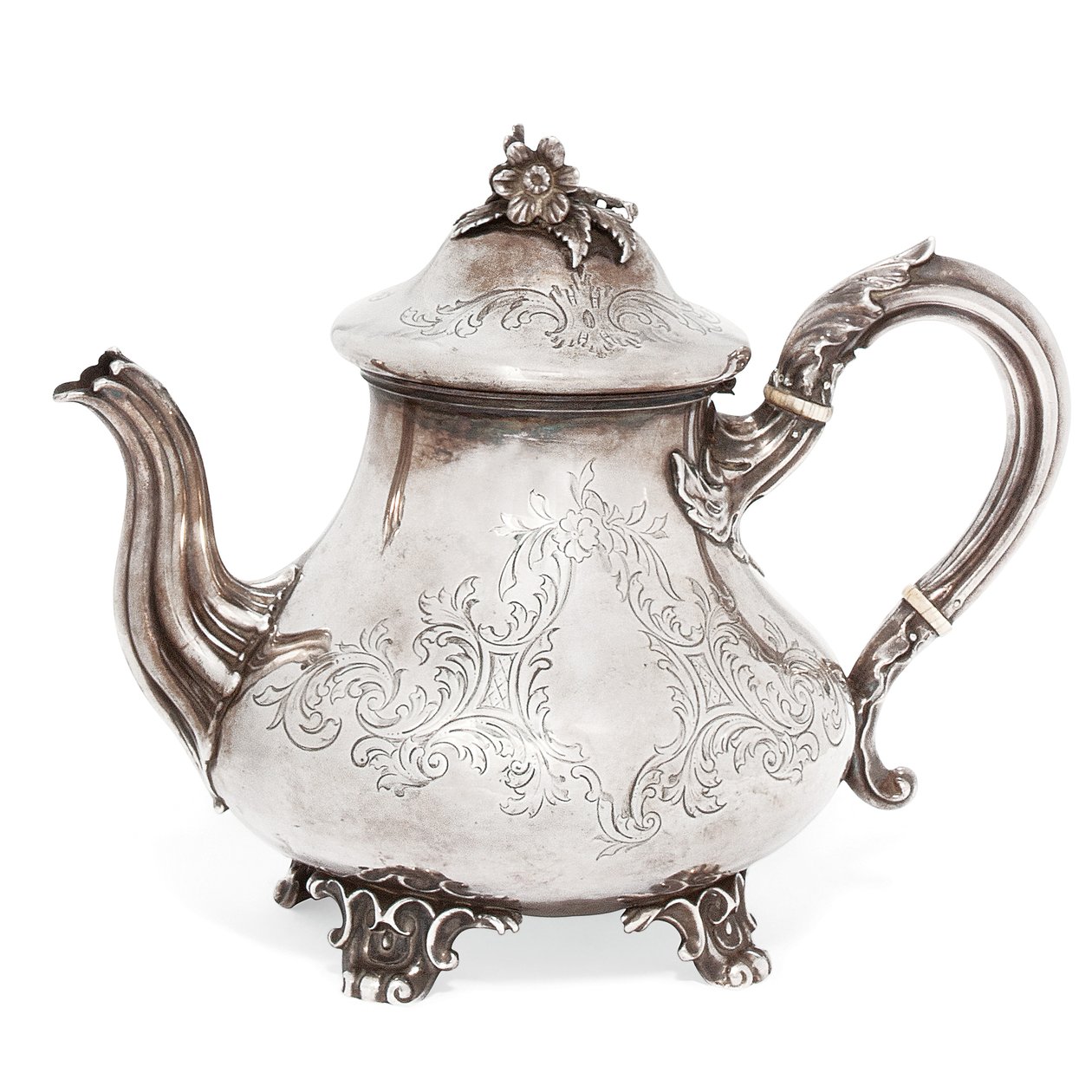 Viktoriansk tekanna, 1849 av Charles and Storer Reily