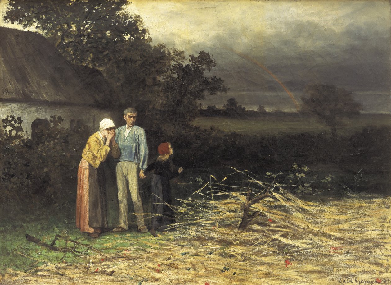 The Lost Recolte av Charles de (1825 70) Groux