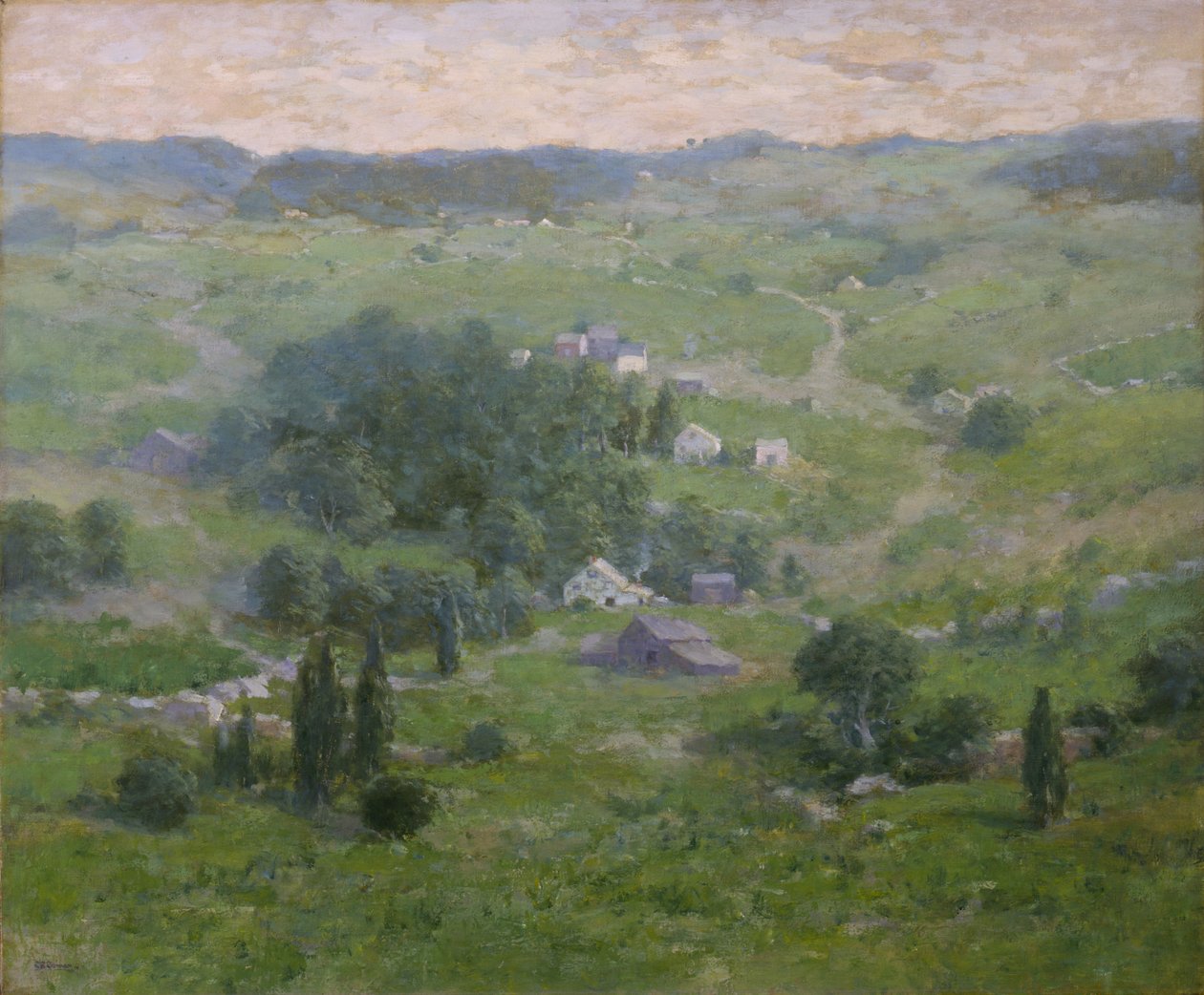 Försommar, före 1910. av Charlotte B. Coman