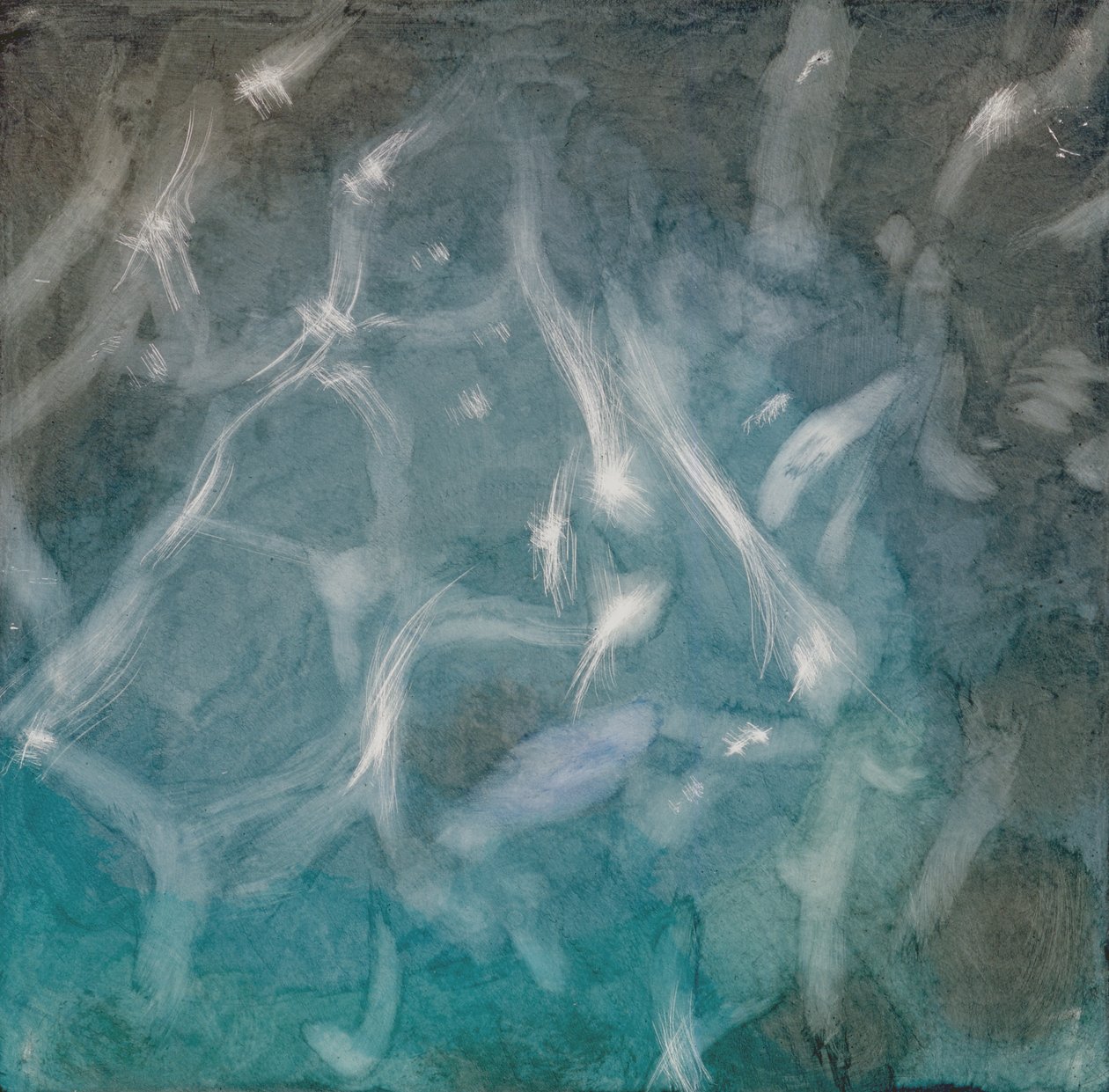 Aqua Marine, 2000 (olja på gesso) av Charlotte Johnstone