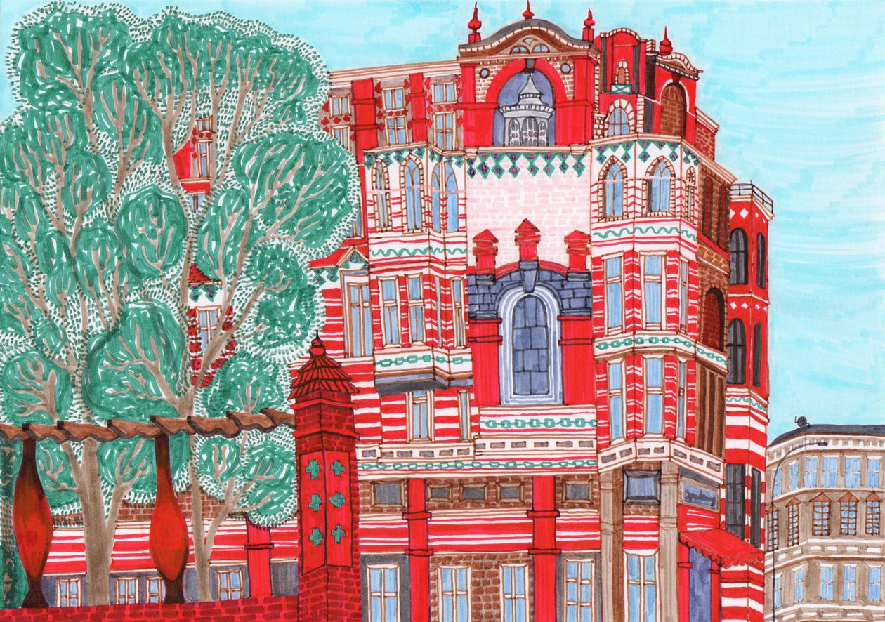 Badstraße in Wedding, 2017 (penselpennor) av Charlotte Orr