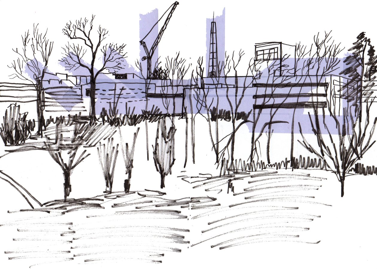 Sketchy Landscape, 2021 av Charlotte Orr