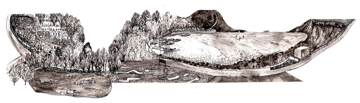Swanpool Beach, 2021 av Charlotte Orr