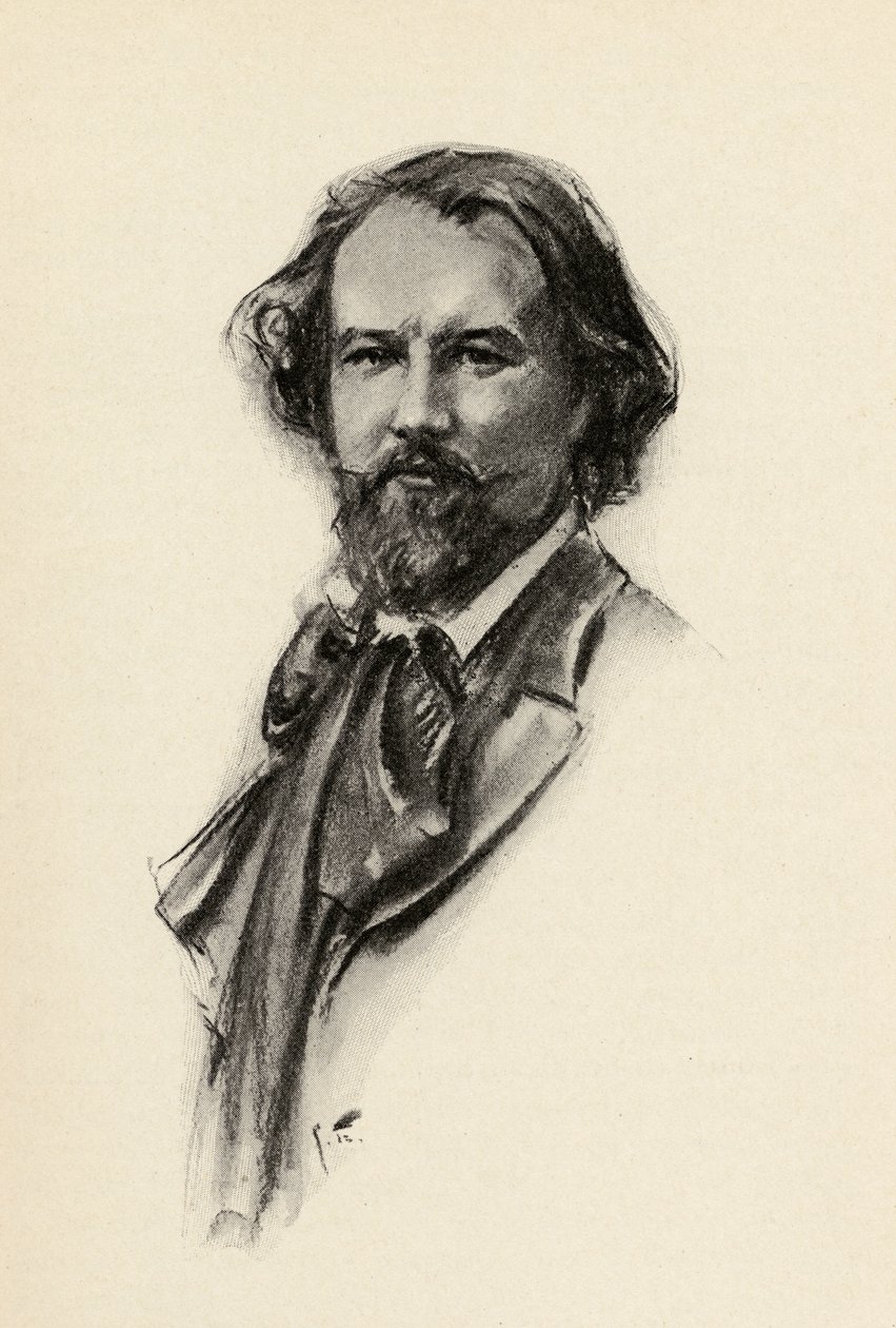 Gustave Charpentier (1860-1956) illustration från "The Lure of Music" av Olin Downes, 1922 av Chase Emerson
