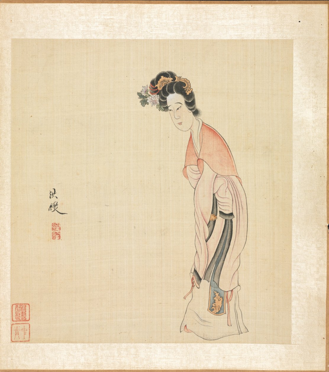 Målningar efter Ancient Masters: A Lady av Chen Hongshou