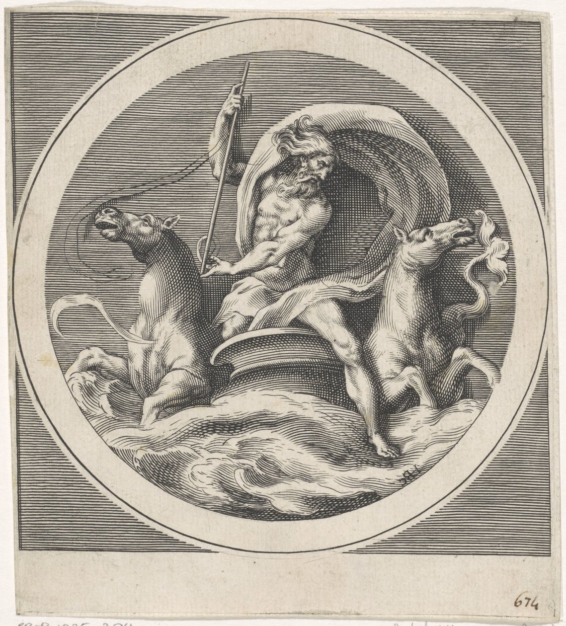 Neptunus Gods and Goddesses (kopior) (serietitel) av Cherubino Alberti (possibly)