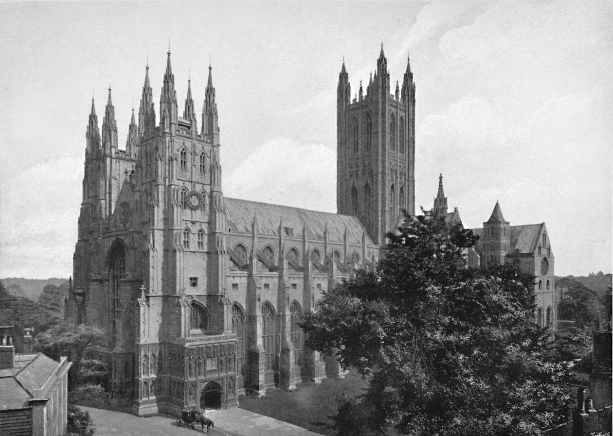 Canterbury Cathedral, c1896 av Chester Vaughan