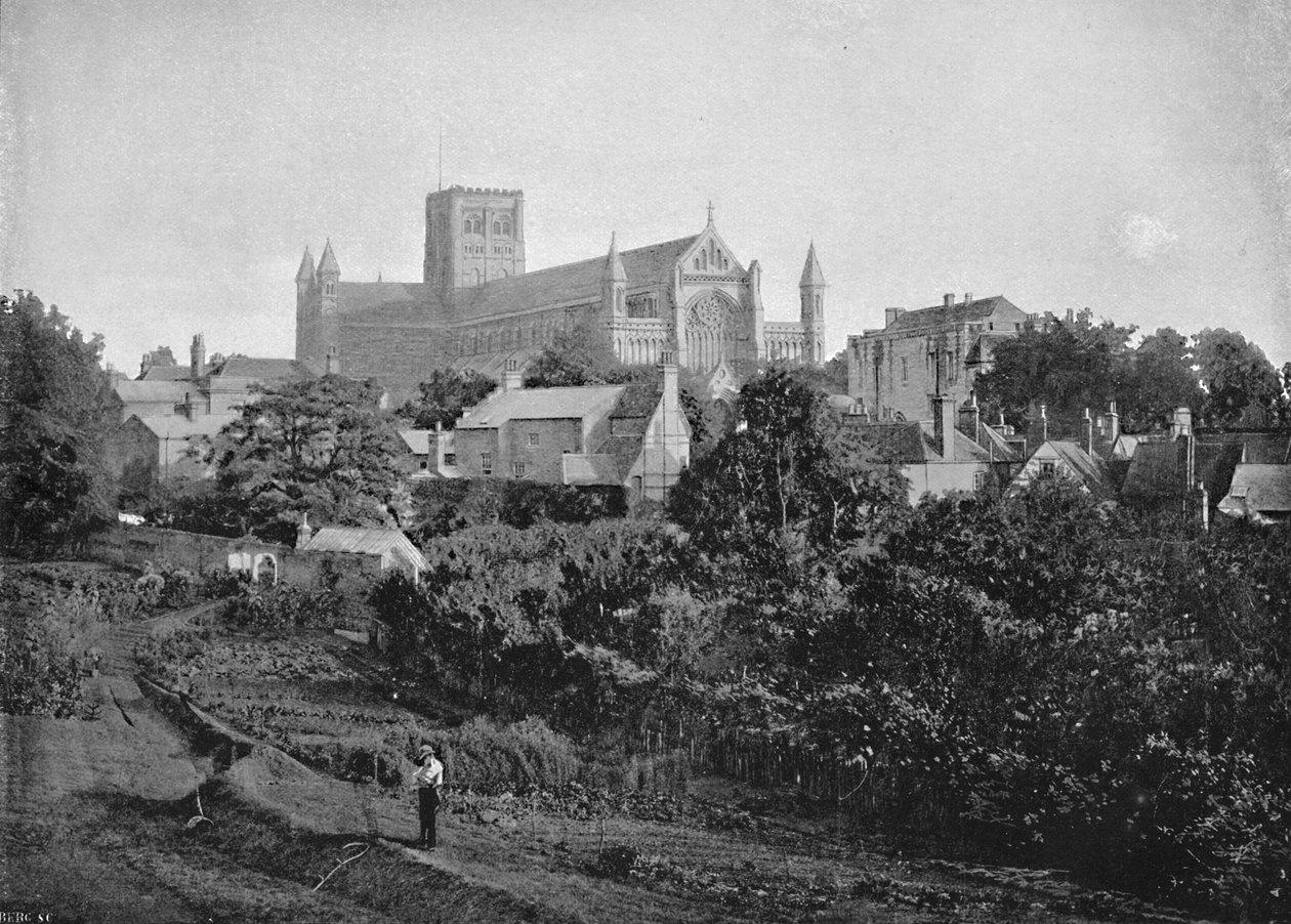 St. Albans katedral, c1896 av Chester Vaughan