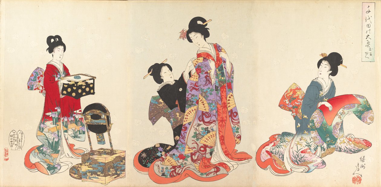 Chiyoda Castle Album of Women, 1895., 1895. av Chikanobu Yoshu