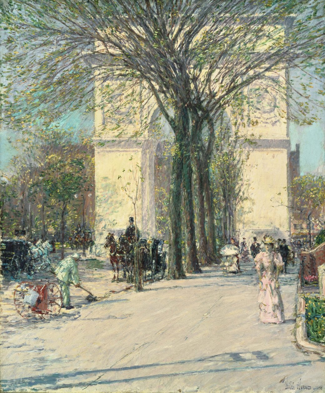 Washington Arch, våren av Childe Hassam