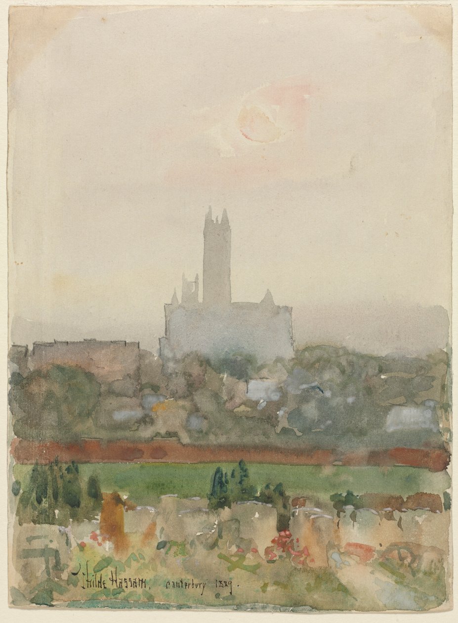 Katedralen i Canterbury av Childe Frederick Hassam