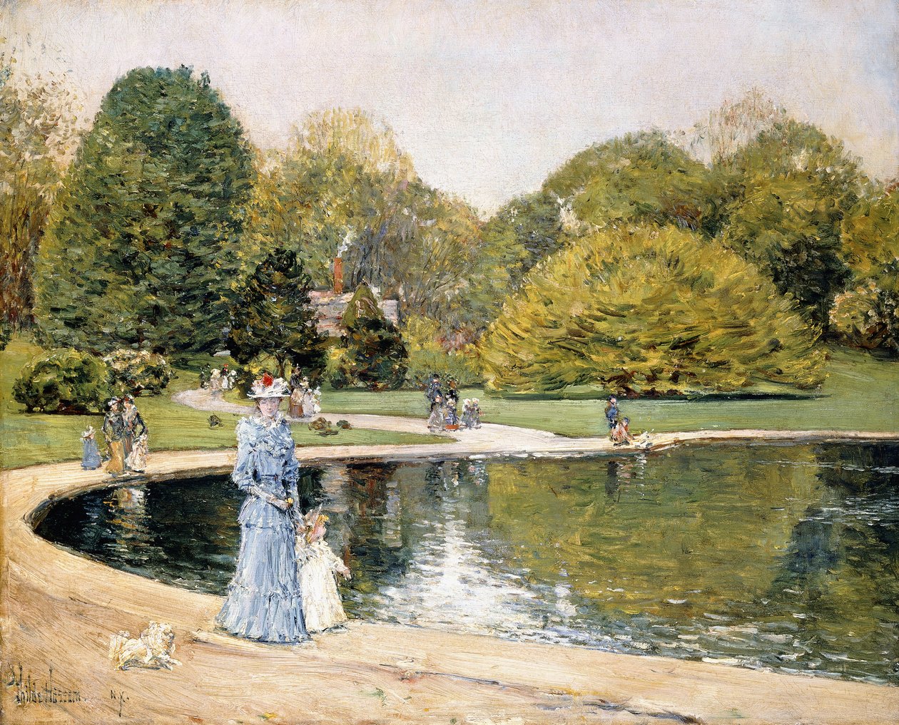 Central parken av Childe Frederick Hassam
