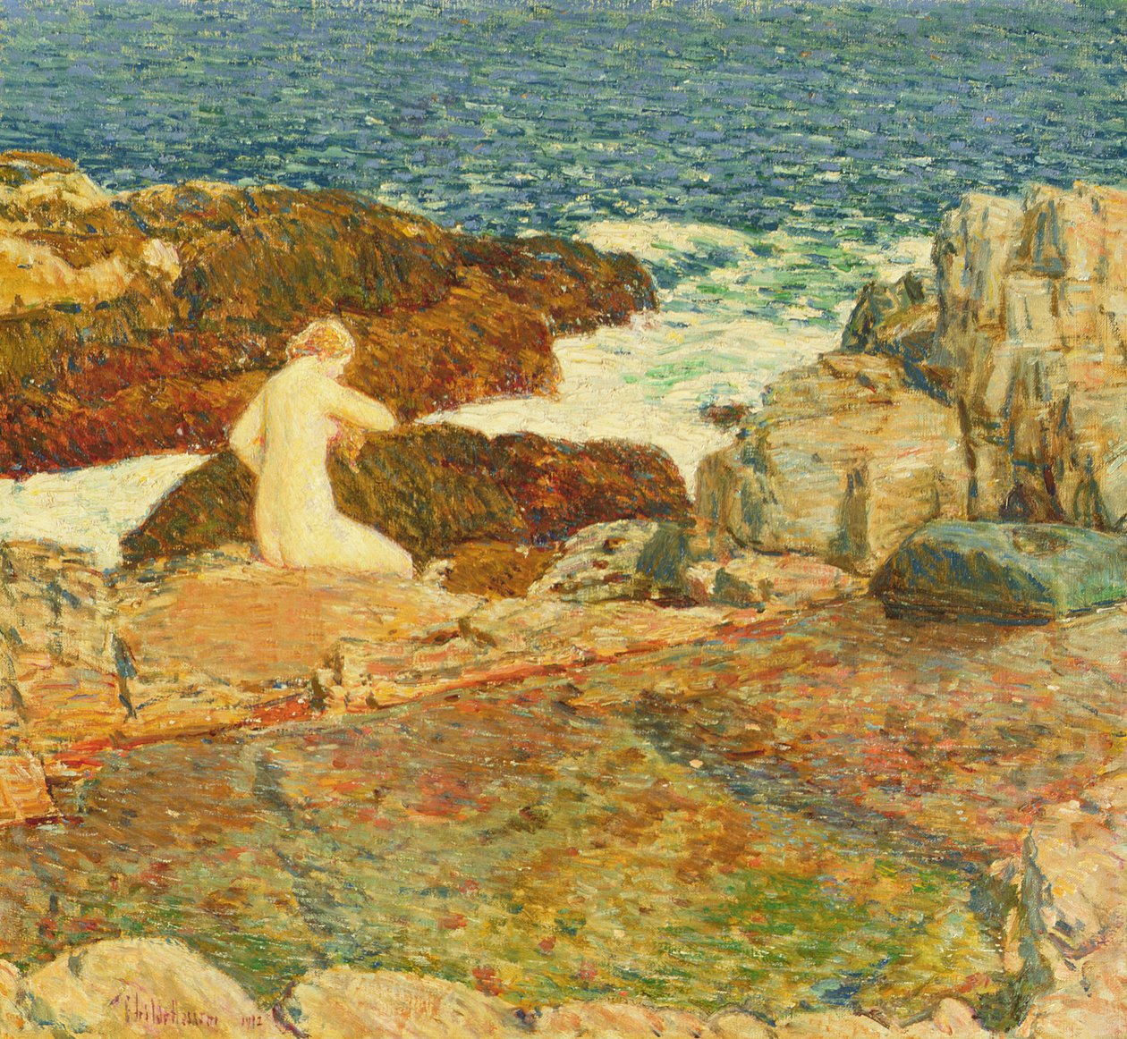 East Headland Pool av Childe Frederick Hassam