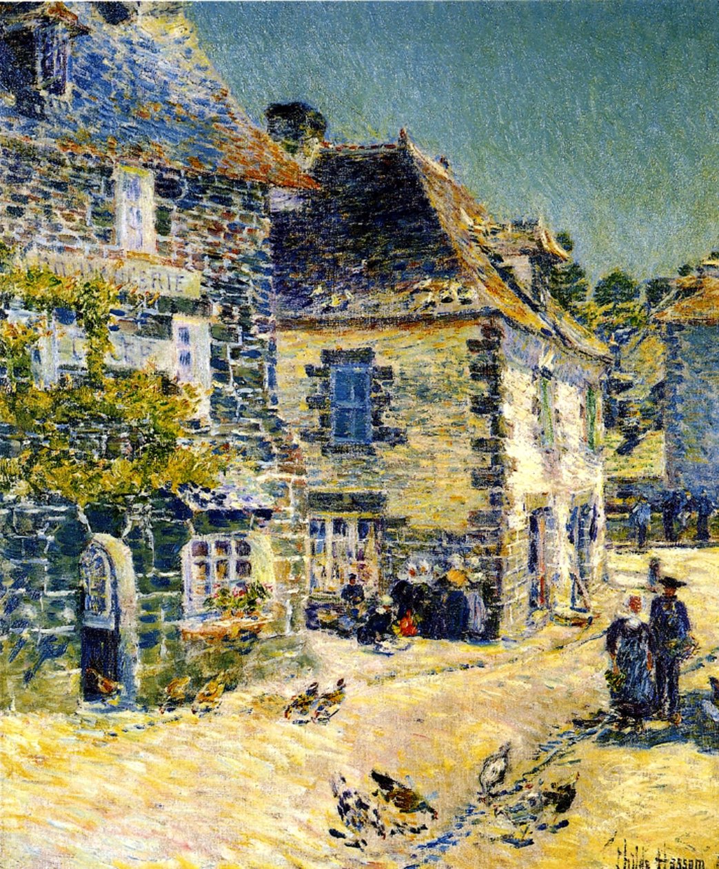 Pont Aven, Bretagne av Childe Frederick Hassam