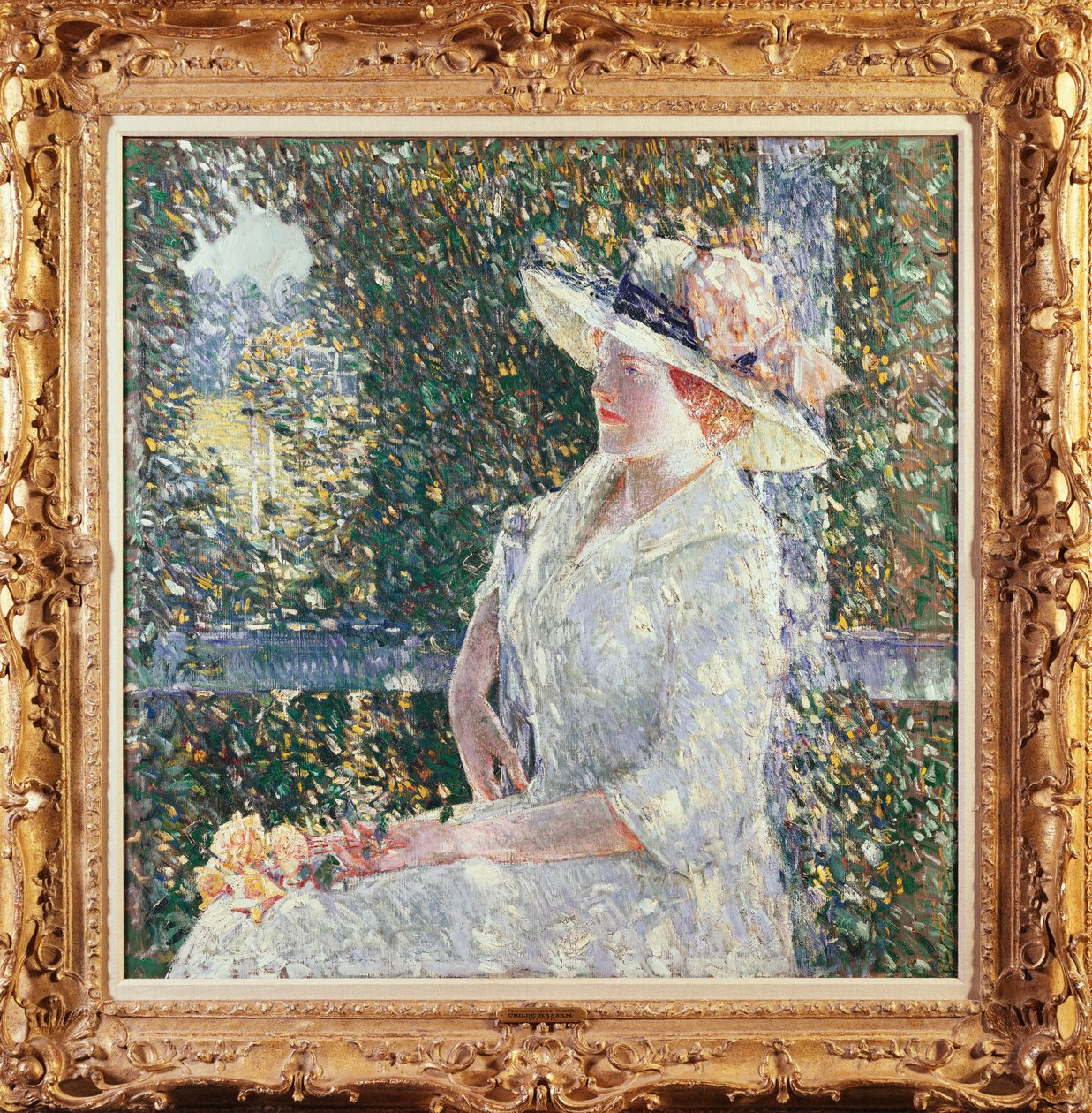 Porträtt av Miss Weir av Childe Frederick Hassam