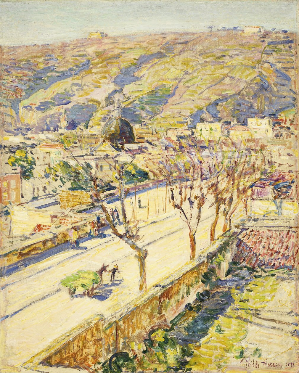 Posillipo, Italien av Childe Frederick Hassam