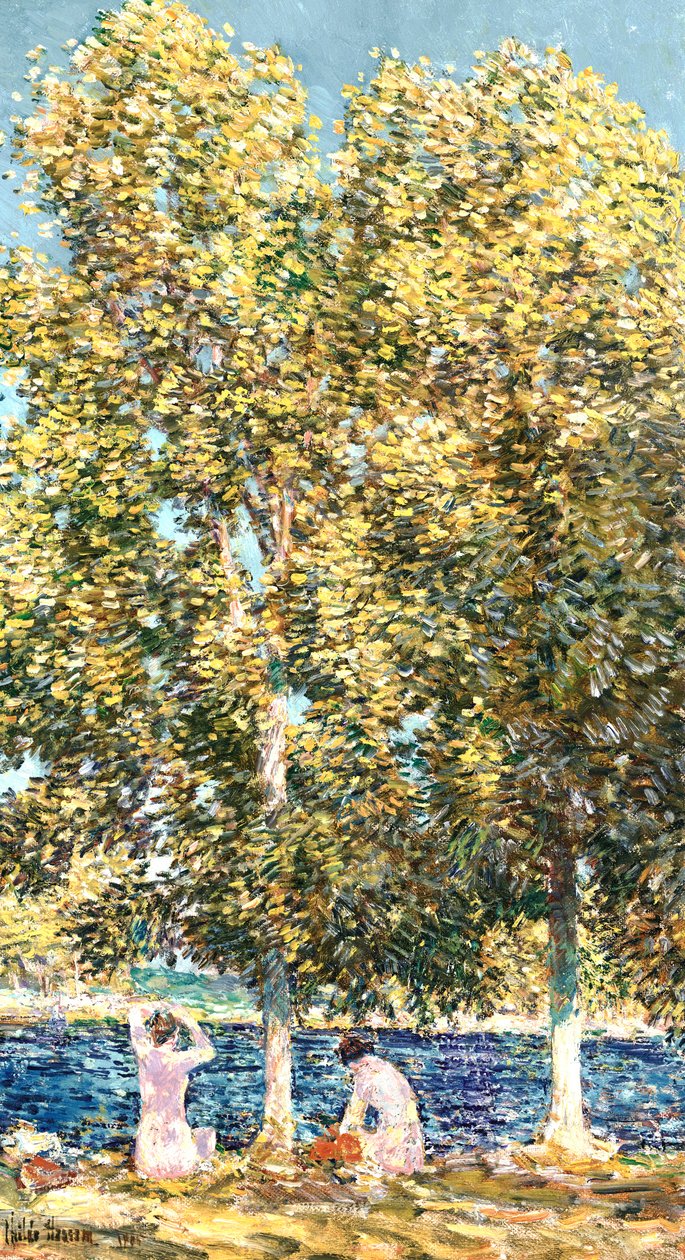 Badgästerna av Childe Frederick Hassam